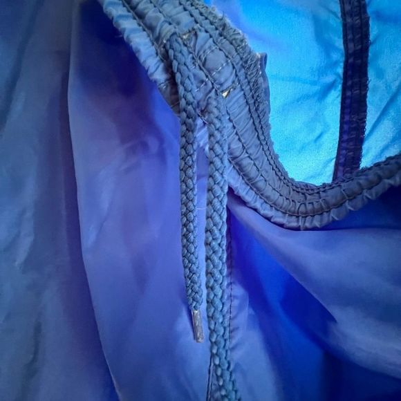 Nike Windbreaker Sweatpants 90s Mens Size Large Gray Tag Blue Vintage - Picture 5 of 9